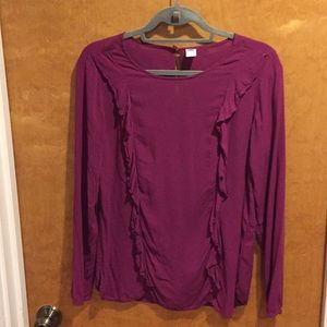 Old Navy M top with ruffle detail